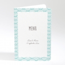 Menu mariage Pattern tendance vague