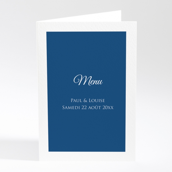 Menu mariage Uni & chic