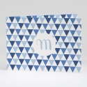 Faire-part de naissance Triangles pastel