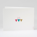 Faire-part de naissance Triangles pastel