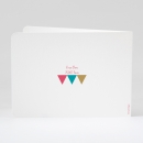 Faire-part de naissance Triangles pastel