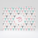 Faire-part de naissance Triangles pastel