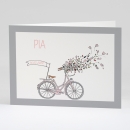 Faire-part de naissance A bicyclette