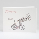 Faire-part de naissance A bicyclette