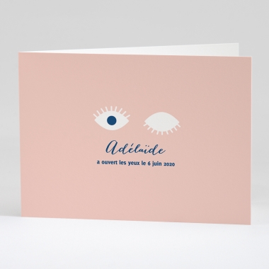 Faire-part de naissance Open your eyes
