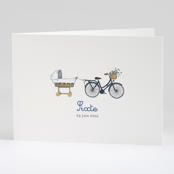 Faire-part de naissance Petite bicyclette