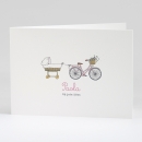 Faire-part de naissance Petite bicyclette