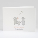 Faire-part de naissance Jolis lapins en famille