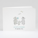 Faire-part de naissance Jolis lapins en famille