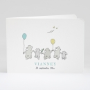 Faire-part de naissance Jolis lapins en famille 5 enfants