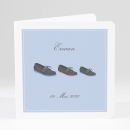 Faire-part de naissance En chaussures bateau