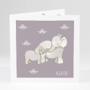 Faire-part de naissance Jolis éléphants avec photo