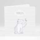 Faire-part de naissance Petit ours polaire photo