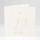 Faire-part de naissance Petit ours polaire photo