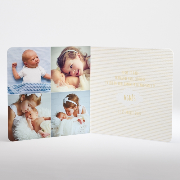 Faire-part de naissance Petit ours polaire photo