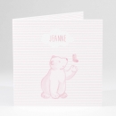 Faire-part de naissance Petit ours polaire photo