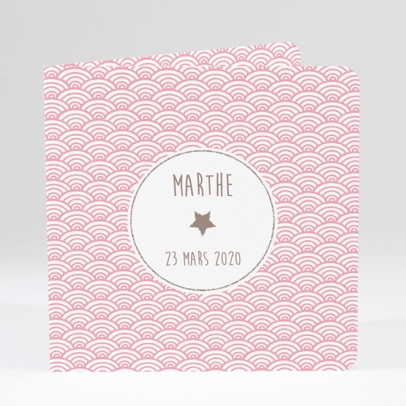 Faire-part de naissance Pattern tendance livret