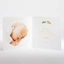 Faire-part de naissance Printemps livret