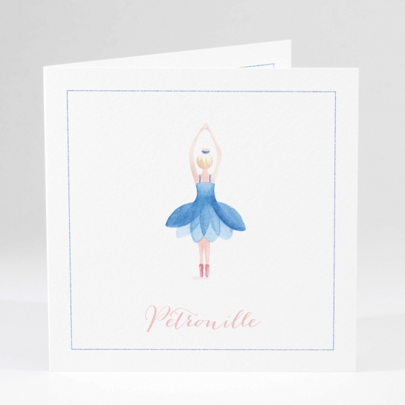 Faire-part de naissance Elégante ballerine livret