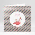 Faire-part de naissance Flamant rose chic