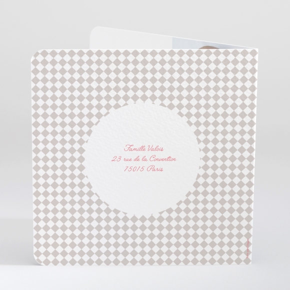 Faire-part de naissance Jolie cigogne tendance