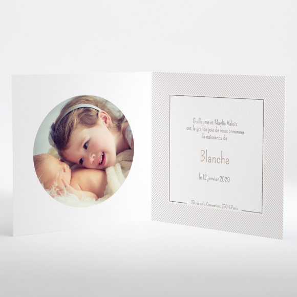 Faire-part de naissance Jolie princesse livret