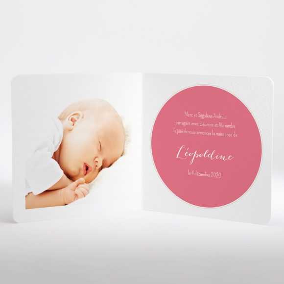 Faire-part de naissance Jolies poupées livret