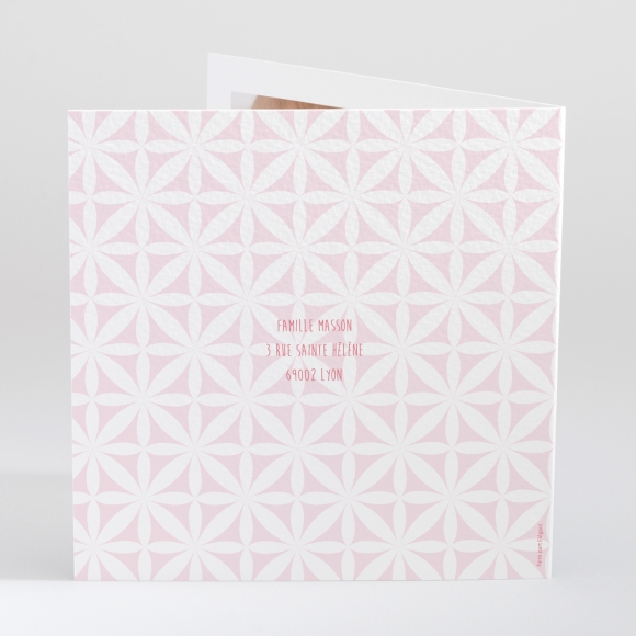 Faire-part de naissance Pattern doux photo