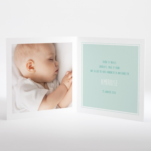 Faire-part de naissance Pattern doux photo