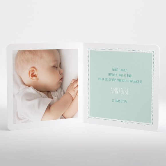 Faire-part de naissance Pattern doux photo