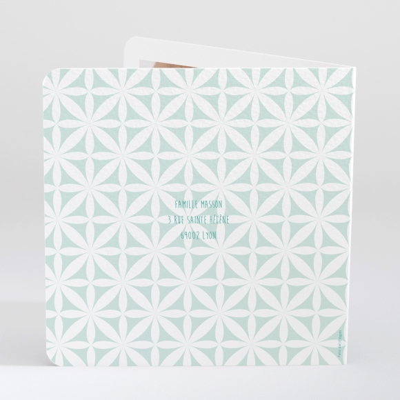 Faire-part de naissance Pattern doux photo