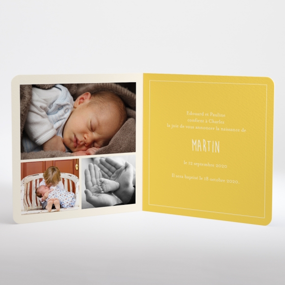Faire-part de naissance Petit train
