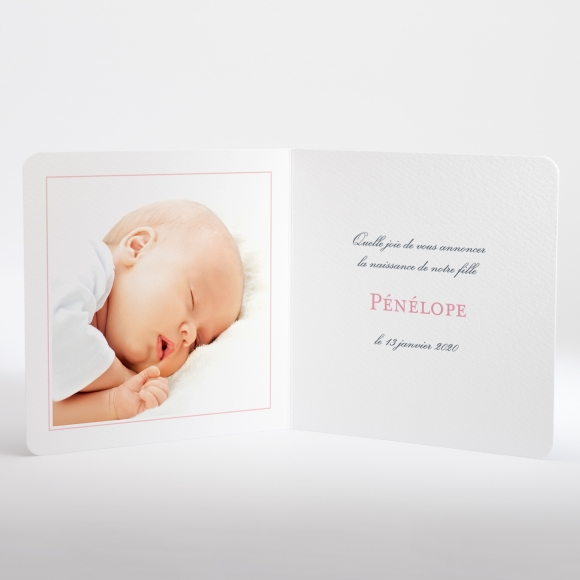 Faire-part de naissance Cigogne