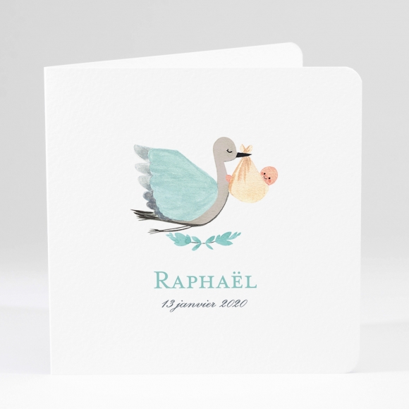 Faire-part de naissance Cigogne