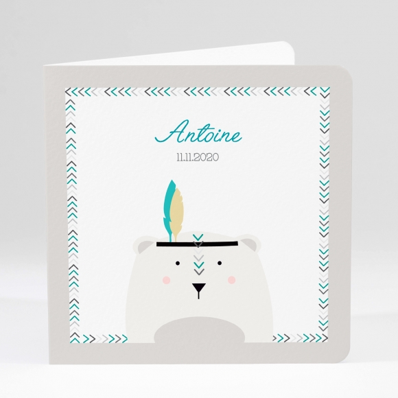 Faire-part de naissance Indien