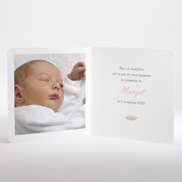 Faire-part de naissance Indien