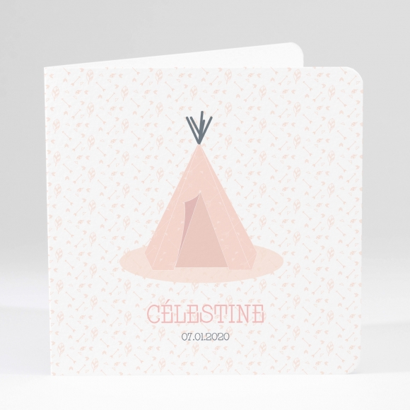 Faire-part de naissance Tipi