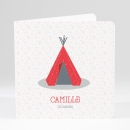 Faire-part de naissance Tipi
