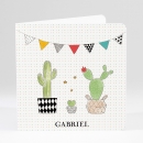 Faire-part de naissance Famille cactus