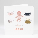 Faire-part de naissance Paperdoll