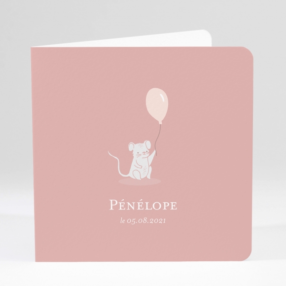 Faire-part de naissance Souriceau