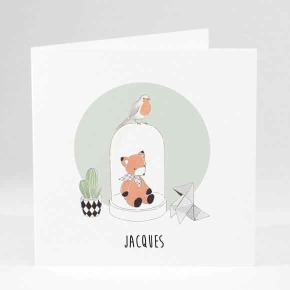 Faire-part de naissance Petit renard