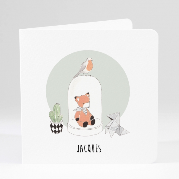 Faire-part de naissance Petit renard