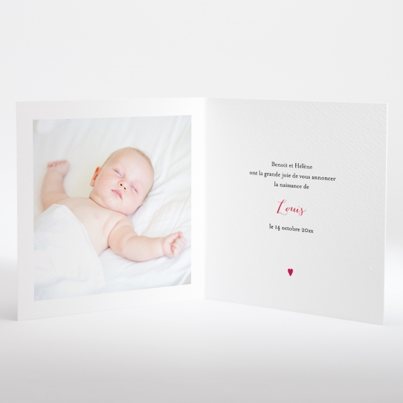 Faire-part de naissance Petit amour