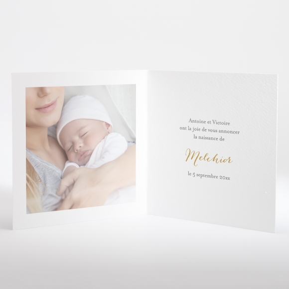 Faire-part de naissance Chuchotement photo