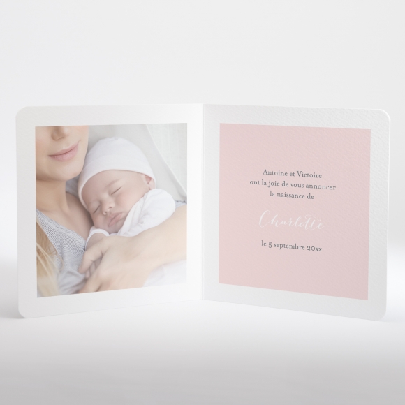 Faire-part de naissance Chuchotement photo