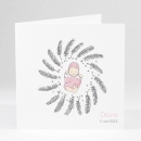 Faire-part de naissance Bal des plumes