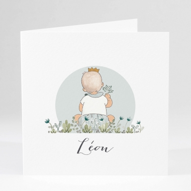 Faire-part de naissance Spring baby boy