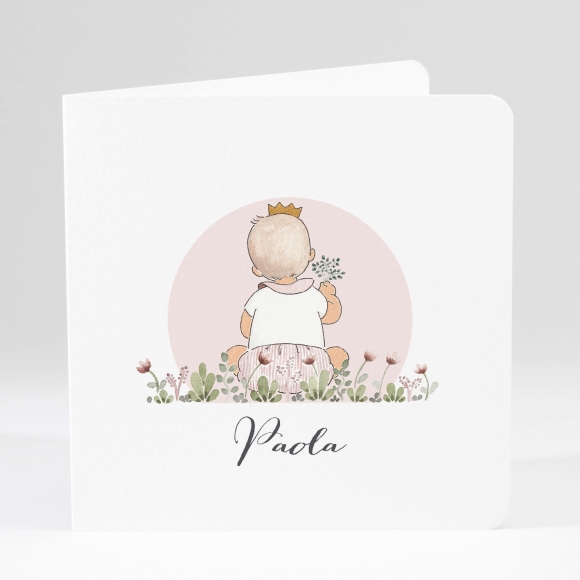 Faire-part de naissance Spring baby girl