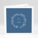 Faire-part de mariage Couronne de feuilles